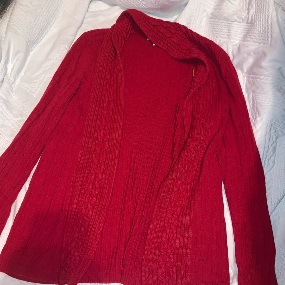 A sweater cardigan